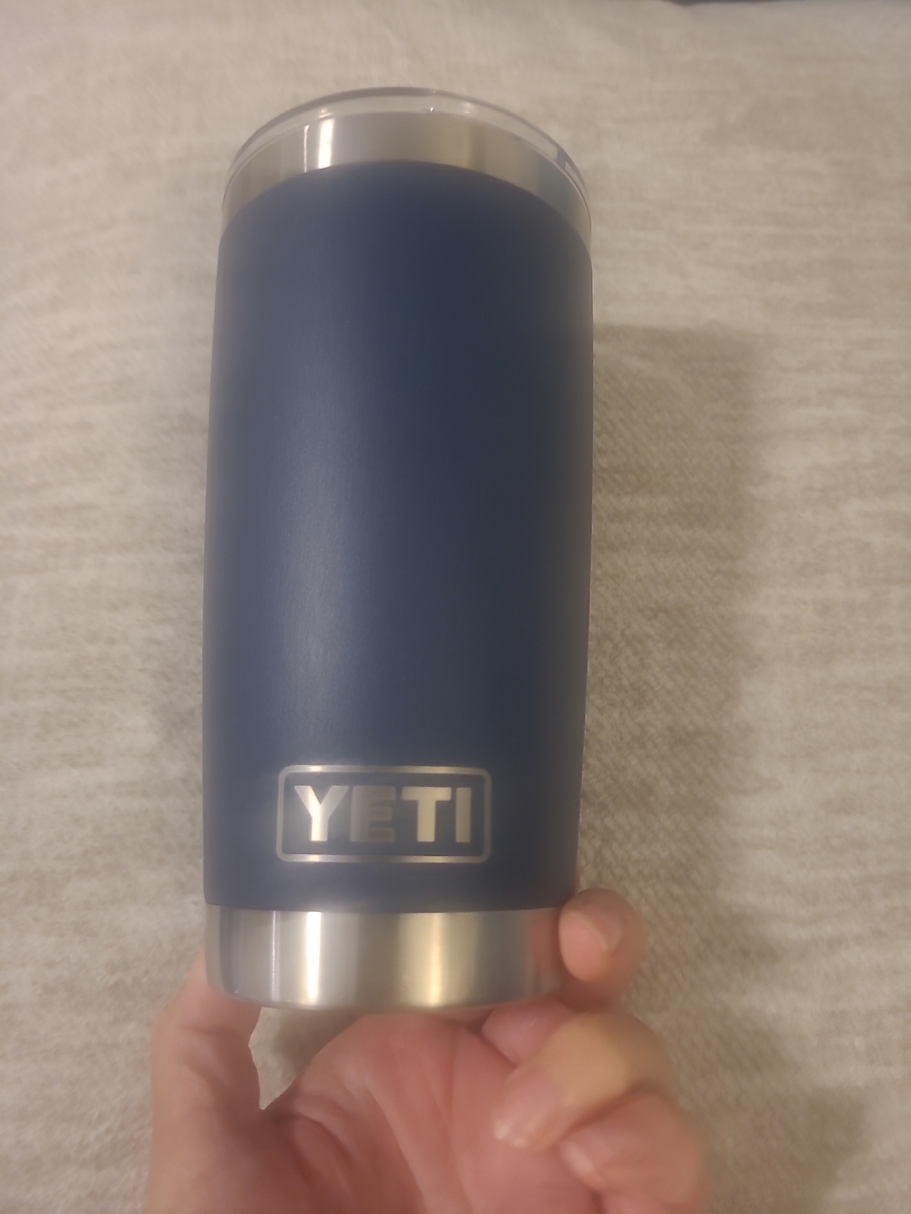 Yeti 20 oz Tumbler with Magslider Lid Custom Embroidered